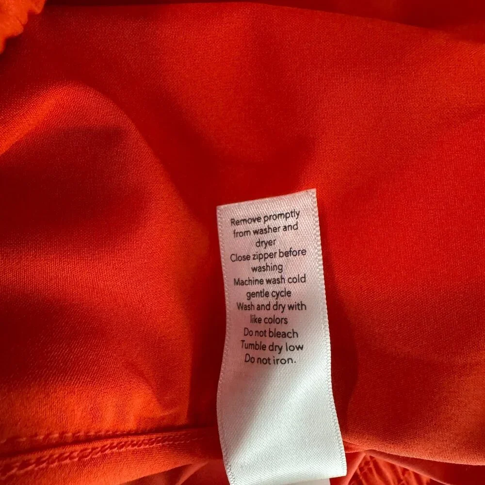 Athleta Zion‎ Microfleece Full Zip Jacket Medium Torch Red Polyester NWT CJ-1898